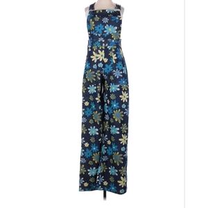 Floral Blue Jumpsuit, Size M